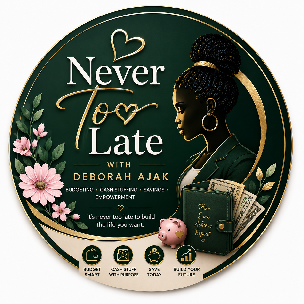 Deborah Ajak | Budget, Save & Thrive Logo